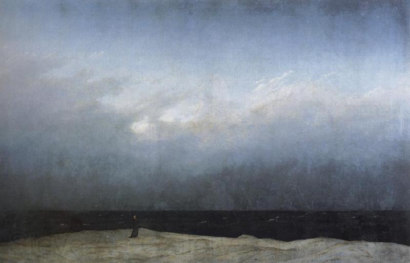 Caspar David Friedrich Monk by the Sea Norge oil painting art